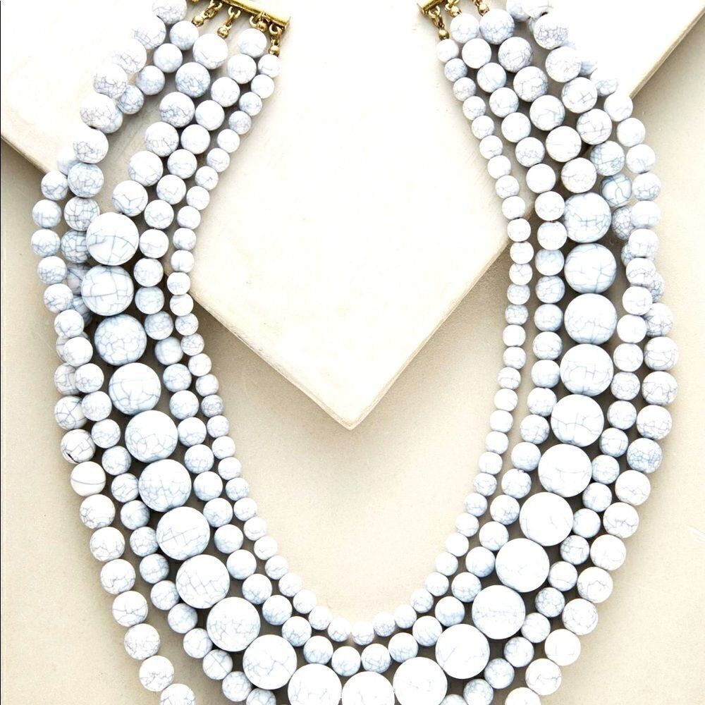 Anthro necklace NWOT pink color way